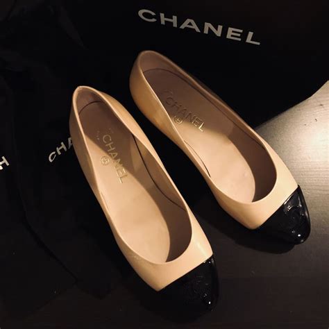 chanel style ballet flats|More.